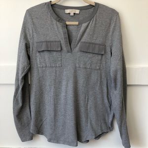 Loft pocketed long sleeve
